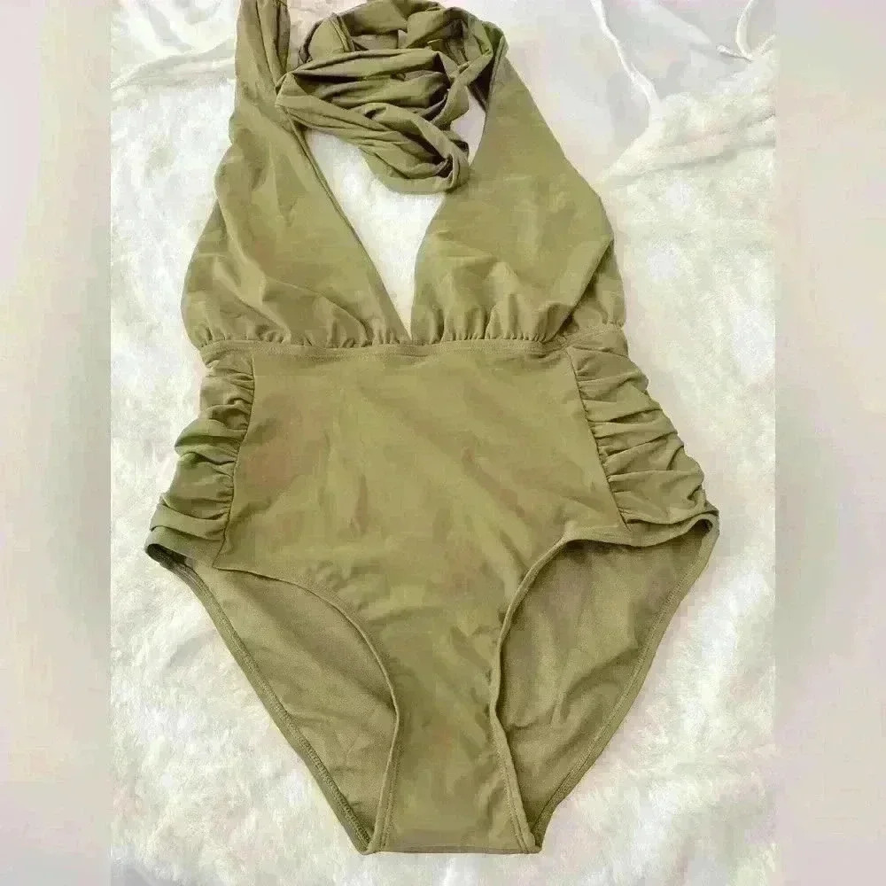 Nicole Miller Design Your Own Look One Piece Swimsuit Size Large - Picture 6 of 10